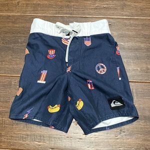 Quiksilver Swim Trunks Boys Sz 2